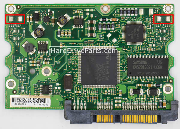 Seagate ST3500631NS Carte PCB 100435196 Seagate ST3500631NS Carte PCB 100435196